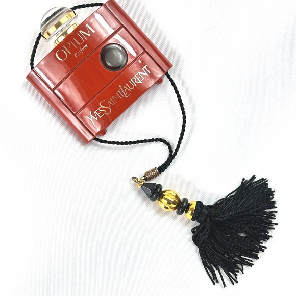 Yves Saint Laurent Other - Vintage YSL Opium Parfum Inro Amulet Bottle 7.5 ml – Empty Collectible w/ Tassel